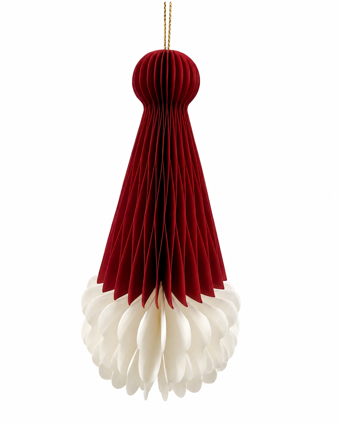 Red Santa Hat Paper Decoration
