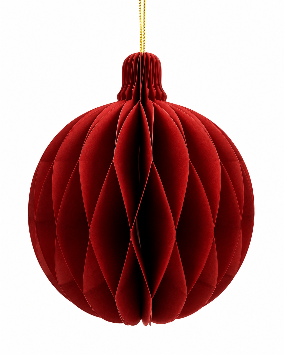 Red Bauble Paper Decoration