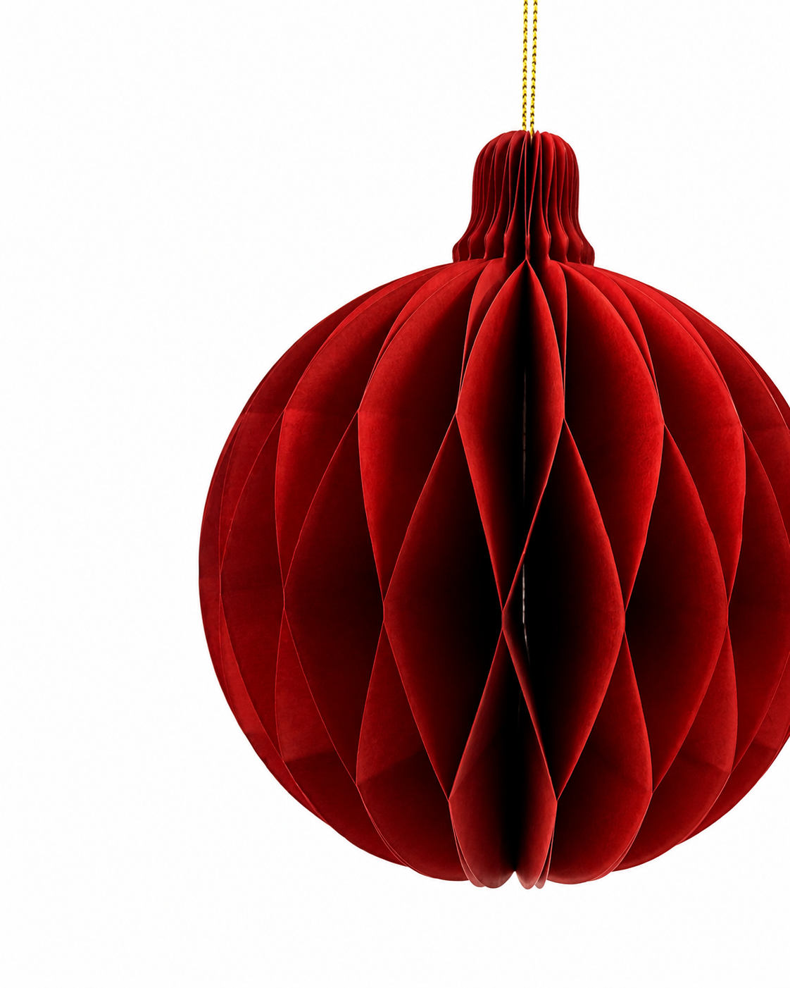 Red Bauble Paper Decoration