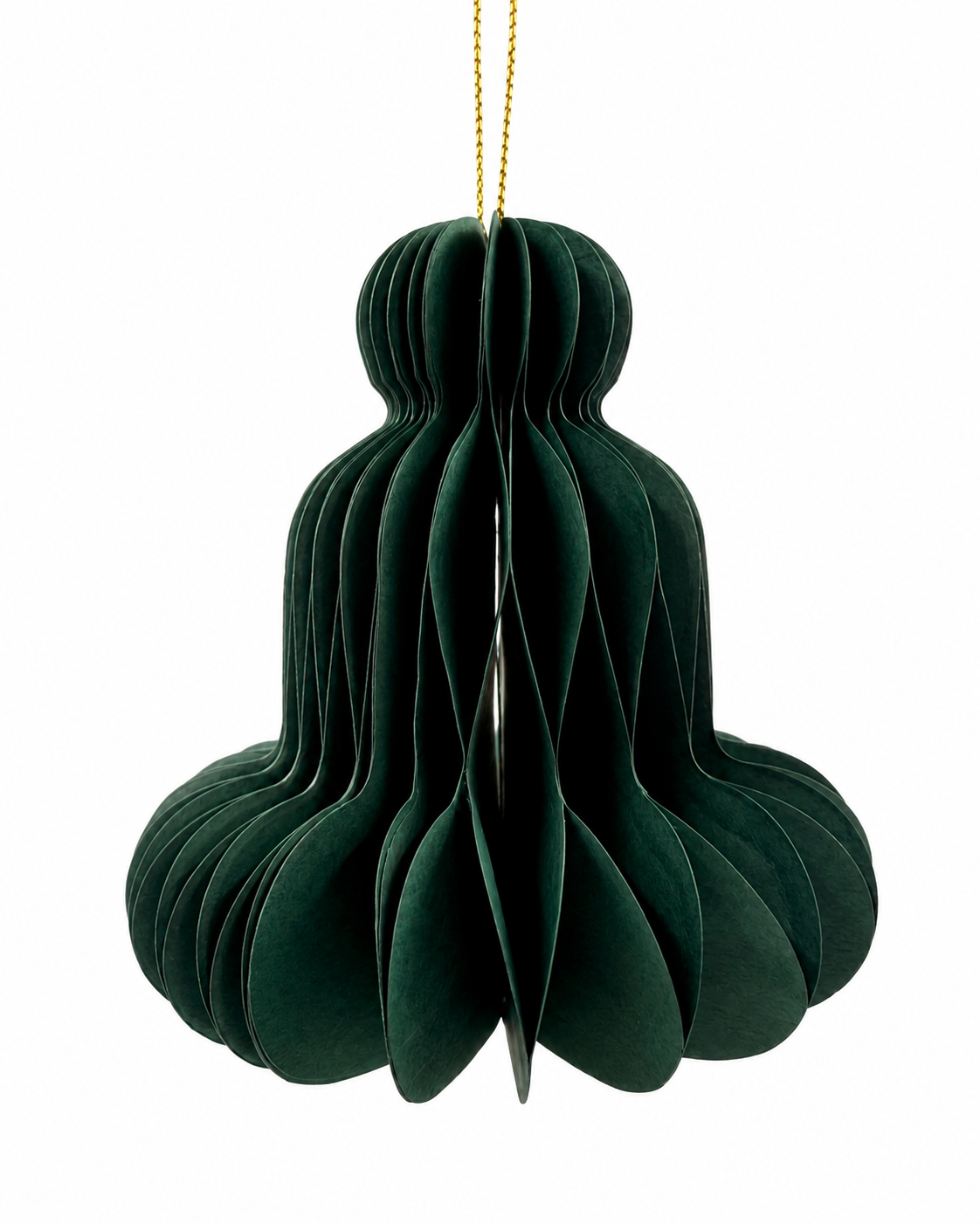 Forest Green Paper Rounded Bell