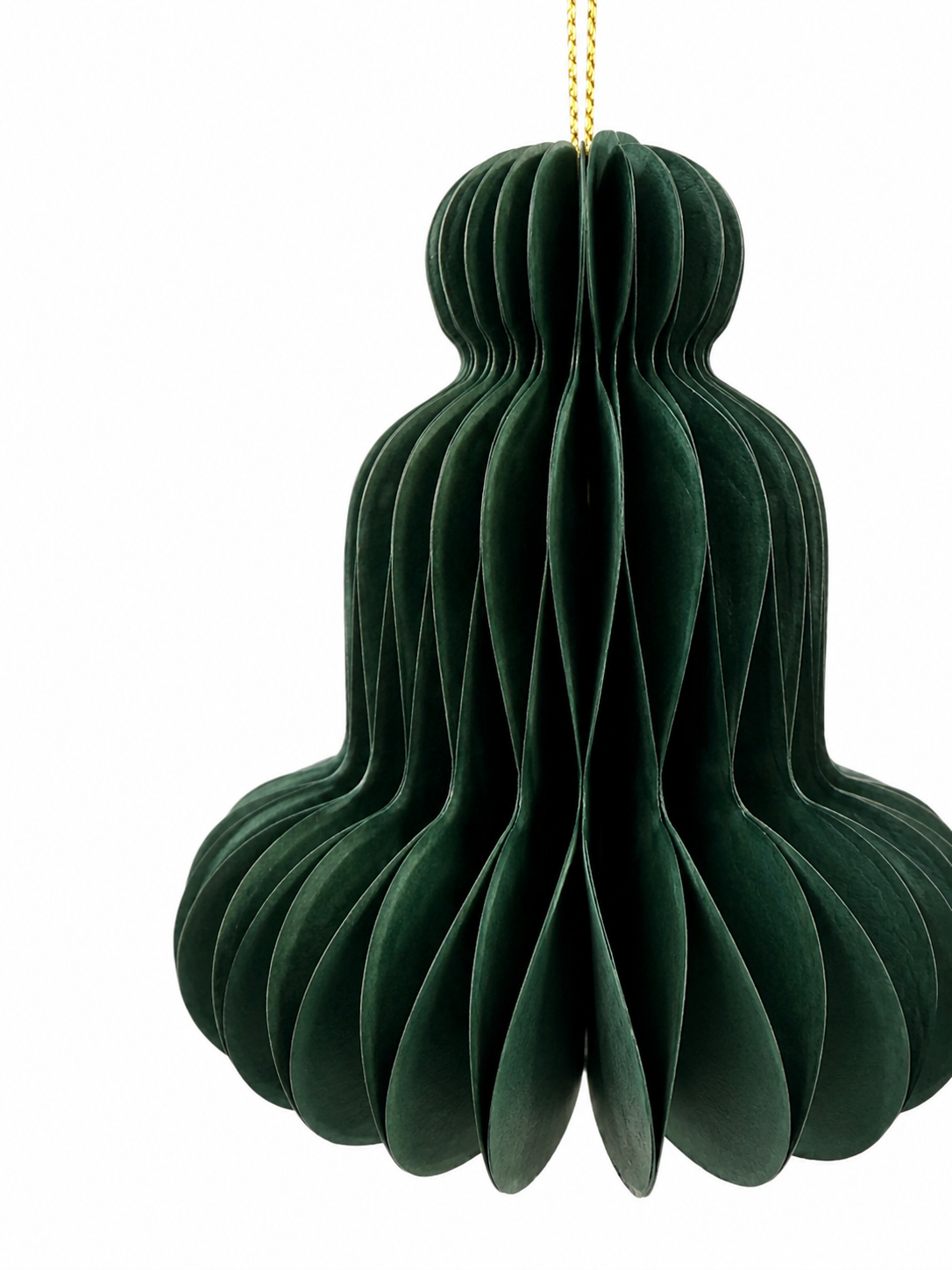 Forest Green Paper Rounded Bell