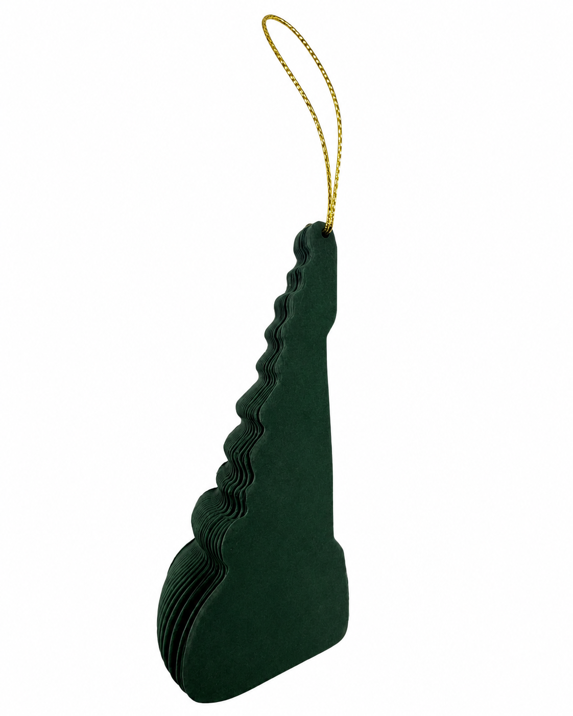 Green Paper Fluted Christmas Tree
