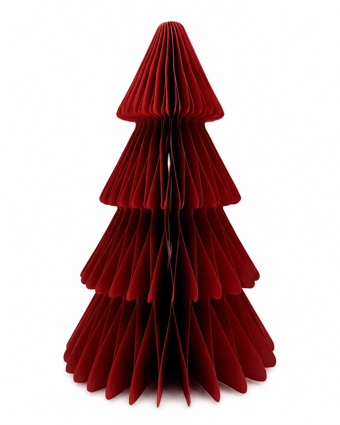 Red Christmas Tree Paper Ornament