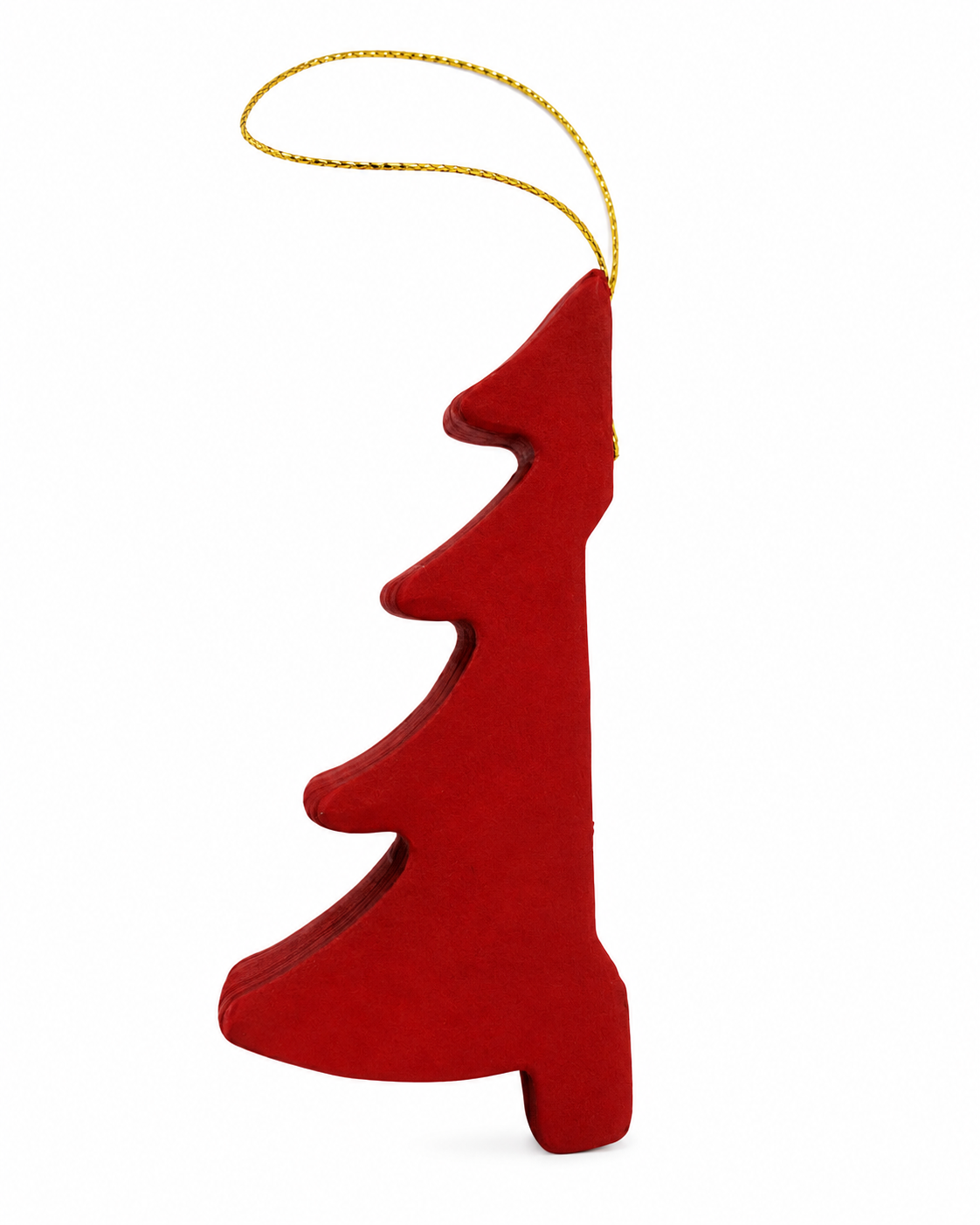 Red Christmas Tree Hanging Paper Ornament