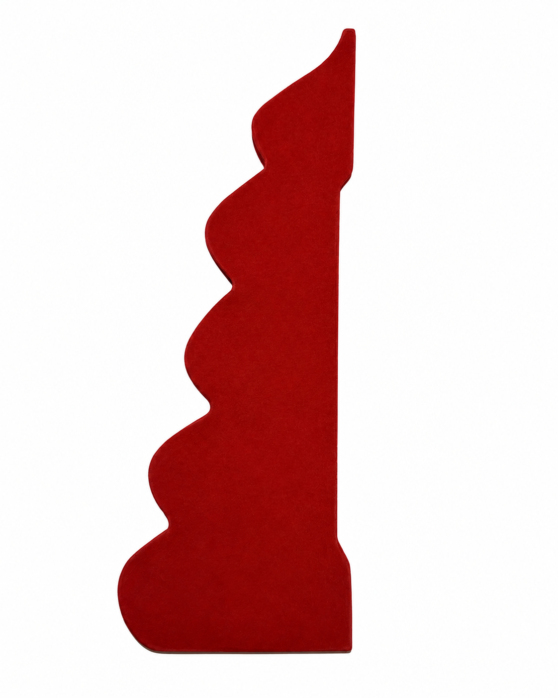 Rounded Red Christmas Tree Paper Decoration