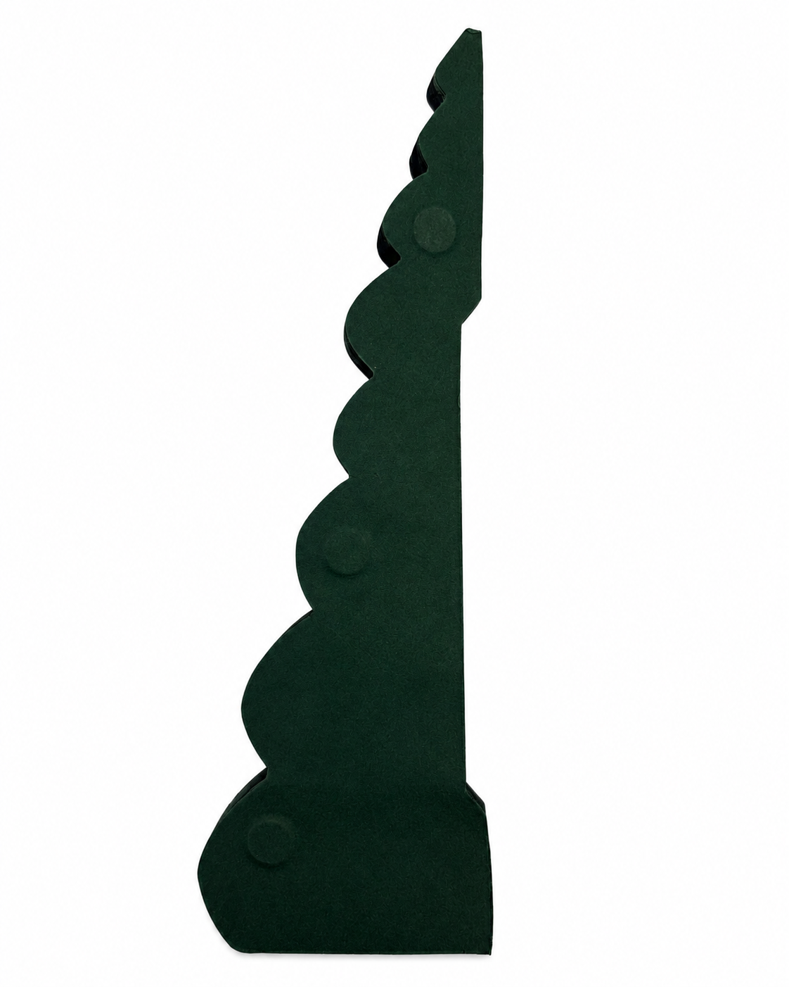 Rounded Green Christmas Tree Paper Decoration