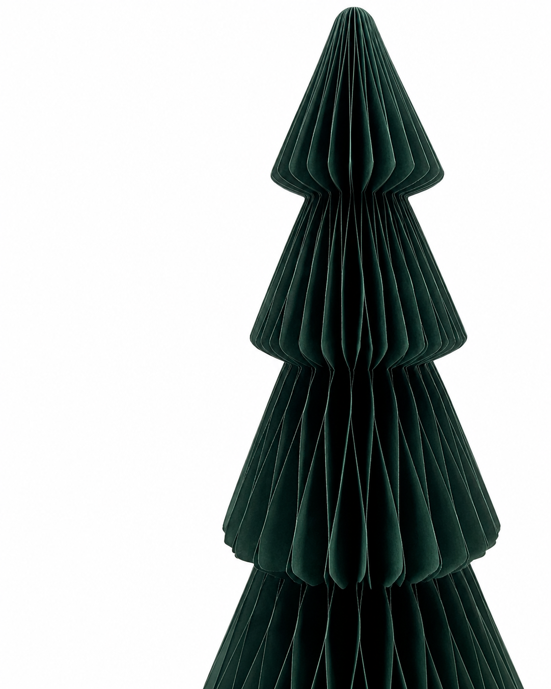 Tall Forest Green Paper Christmas Tree