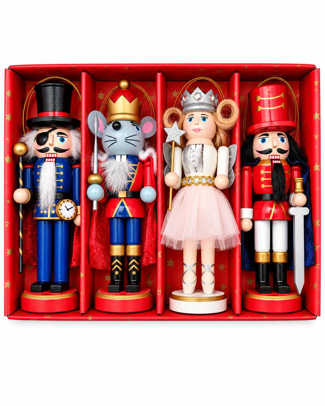 Set of 4 Nutcrackers 12.5cm