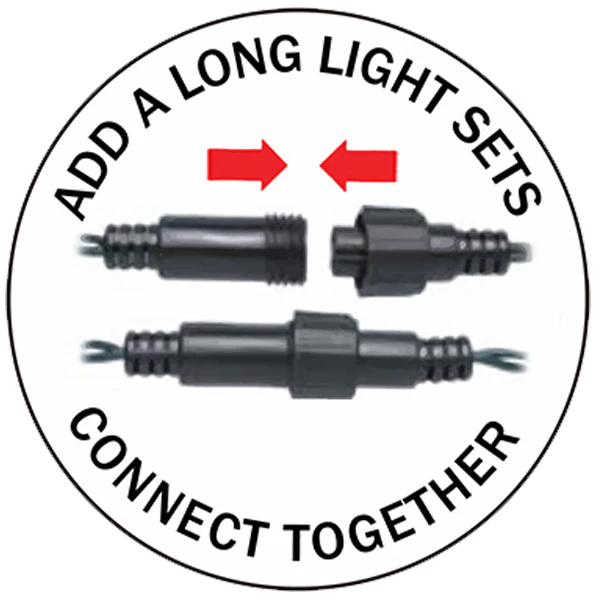 520 COOL WHITE Led Fairy Light Chain Connectable Up to 4 Sets 51.9m