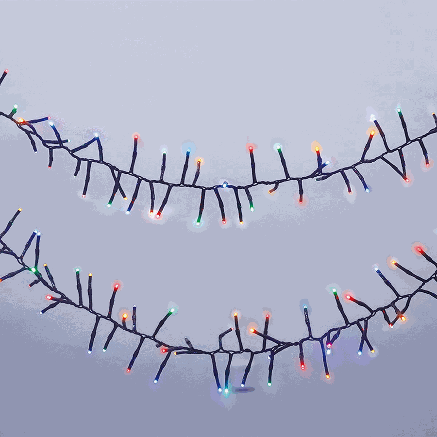 800 LED Digital Firecracker Cluster Light Multicolour