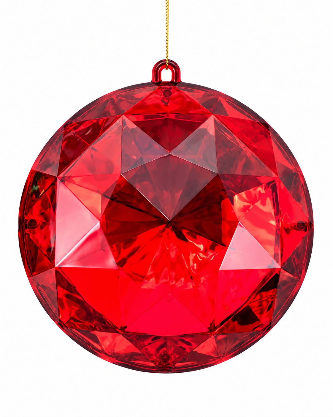 Round Red Jewel Ornament 13cm