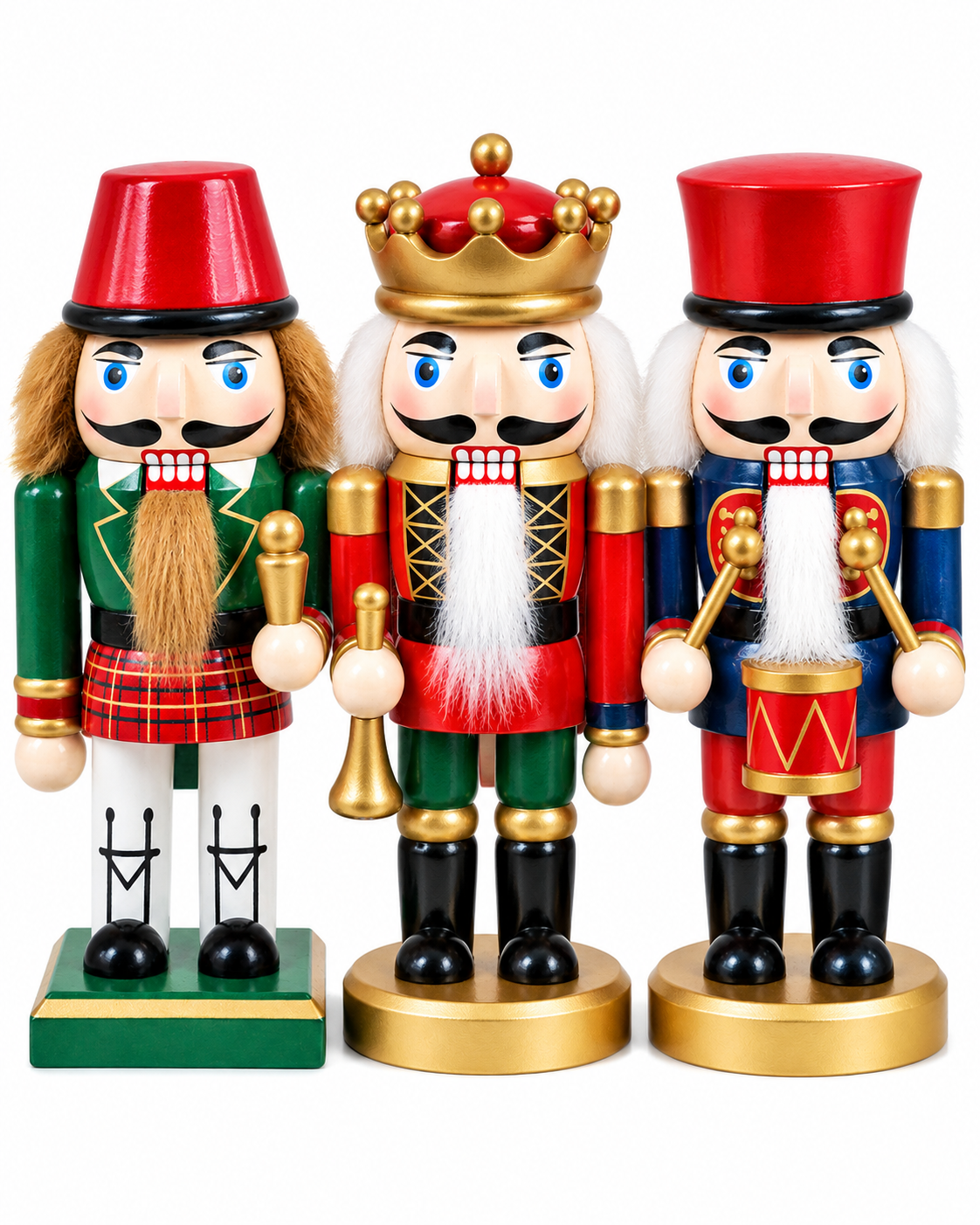 The German Guards Set of 3 Nutcrackers 17cm