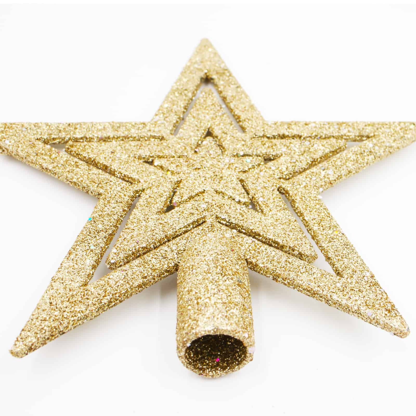 CHAMPAGNE TREE TOPPER STAR 145mm