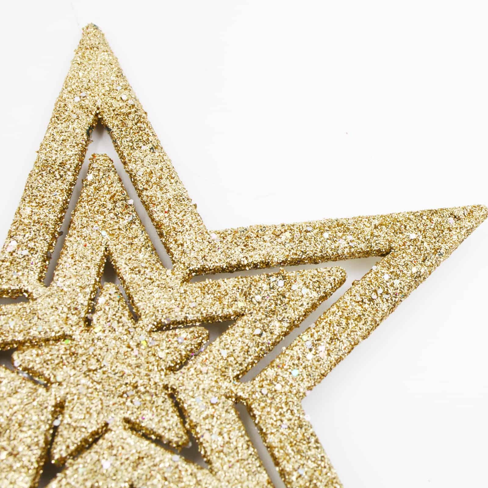 CHAMPAGNE TREE TOPPER STAR 145mm