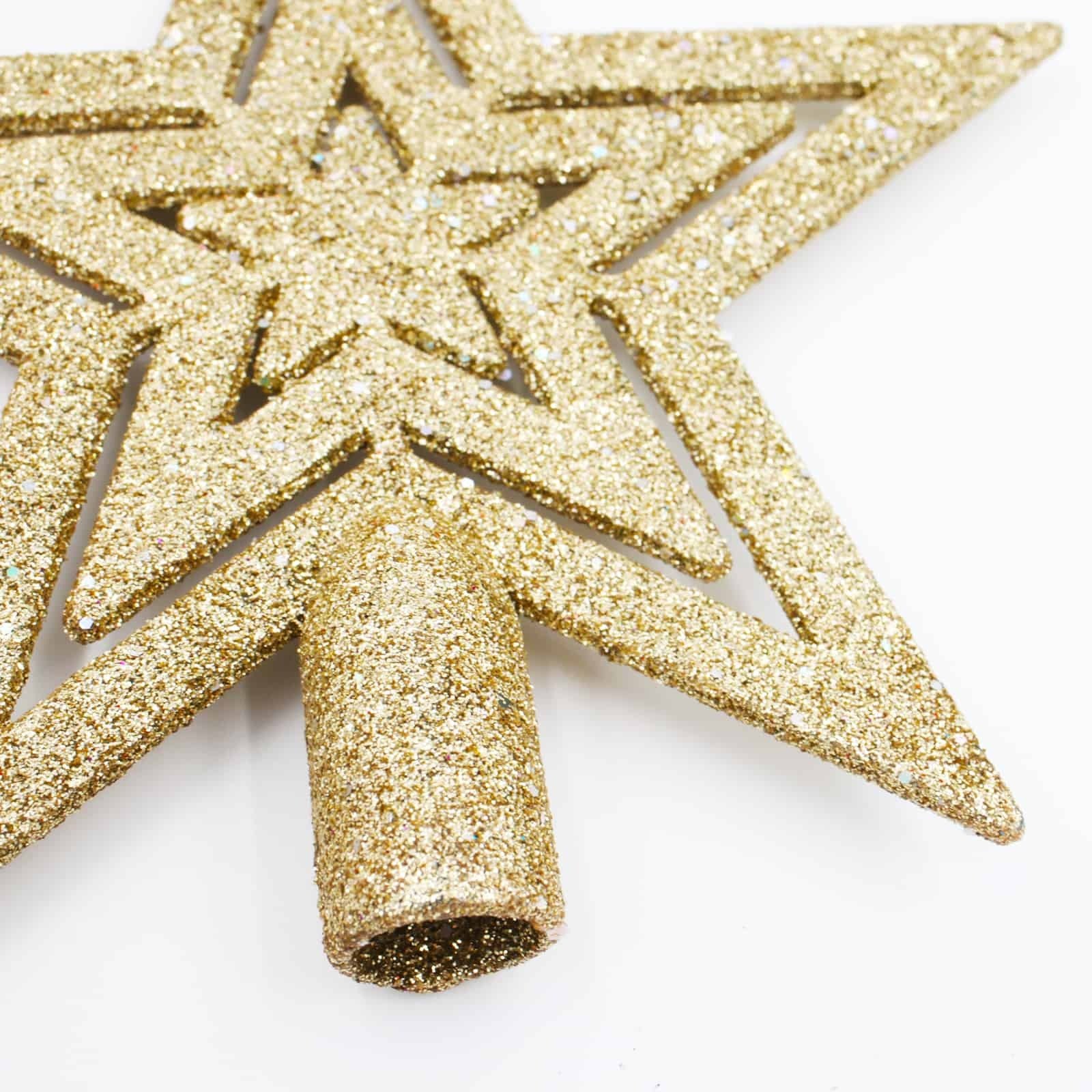 CHAMPAGNE TREE TOPPER STAR 145mm