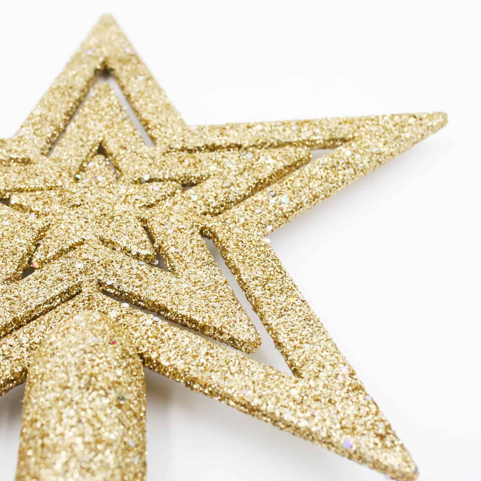 CHAMPAGNE TREE TOPPER STAR 145mm