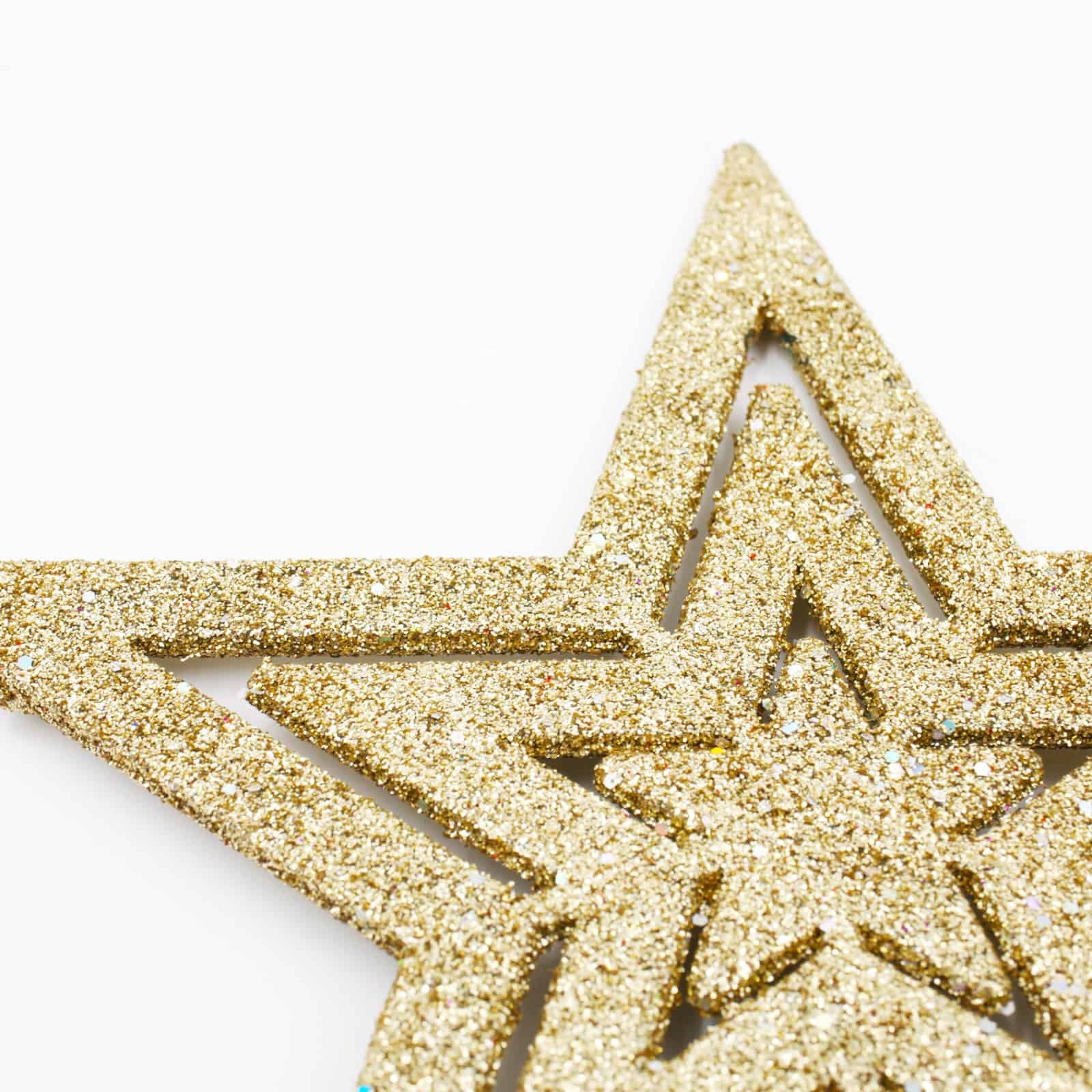 CHAMPAGNE TREE TOPPER STAR 145mm