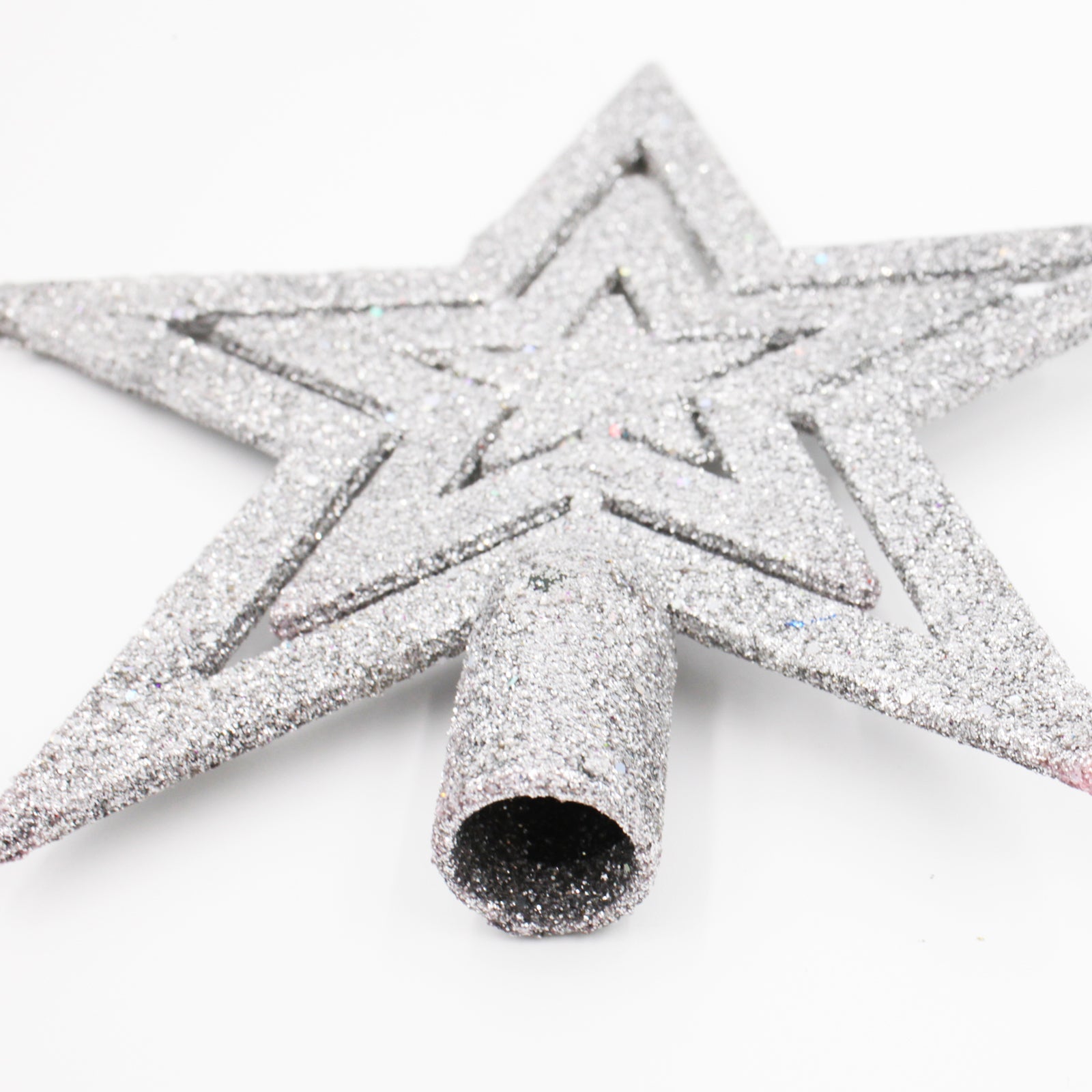 SILVER TREE TOP STAR 145mm