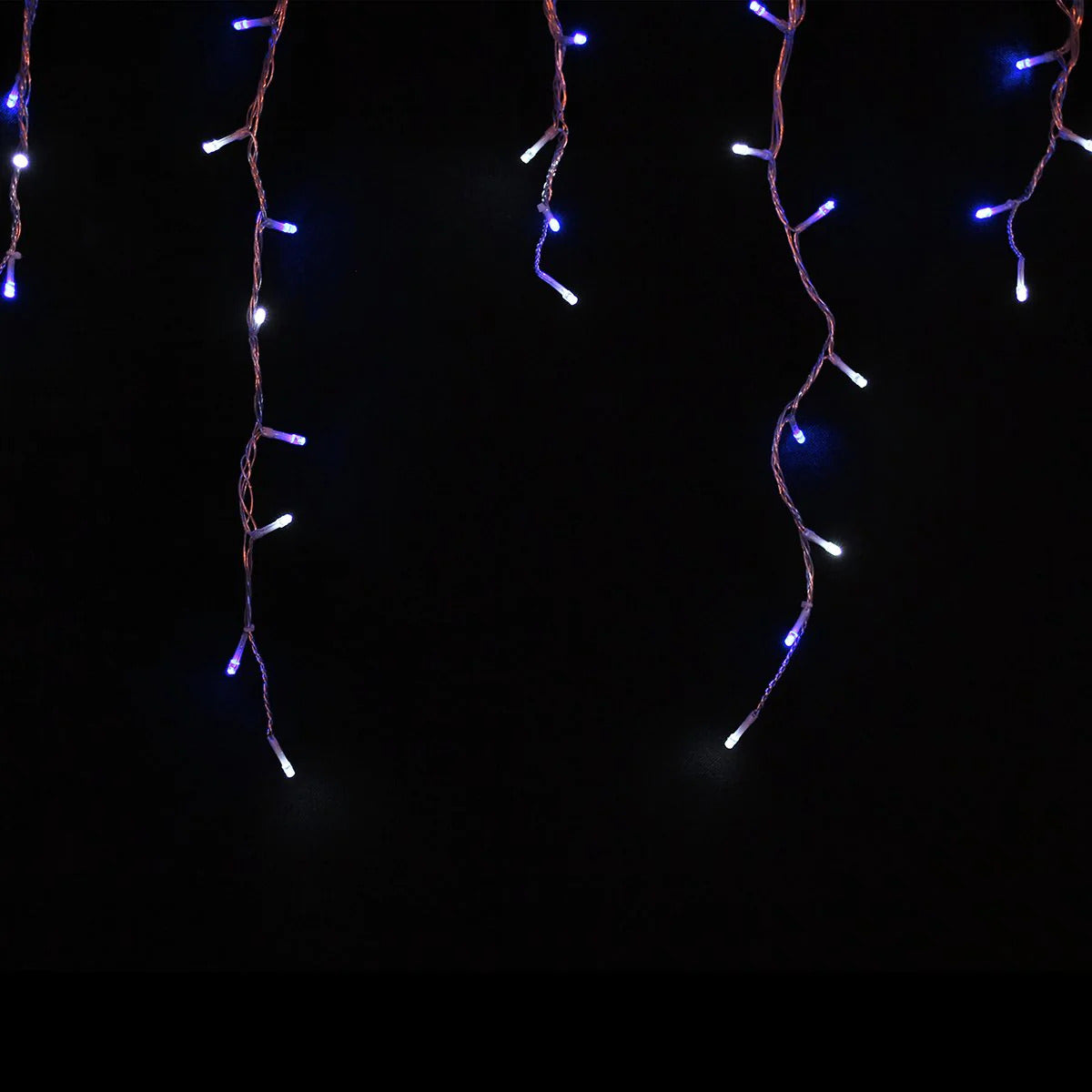 1008 BLUE WHITE Led Waterfall Icicle Light 25m