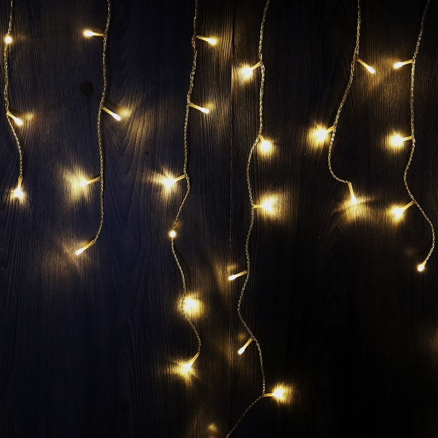 240 WARM WHITE Christmas Icicle Light 7m