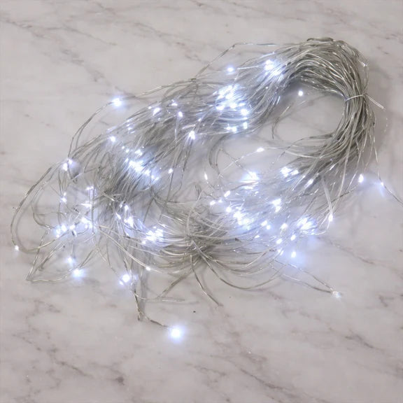 Snowing Icicle Lights - Cool White, 360 LED