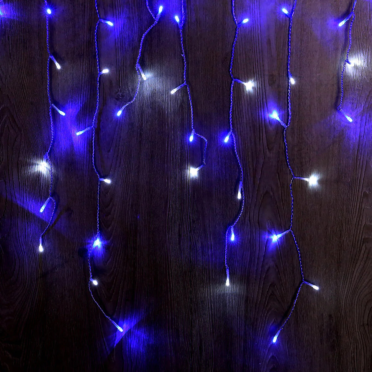 480 BLUE WHITE Solar Icicle Light
