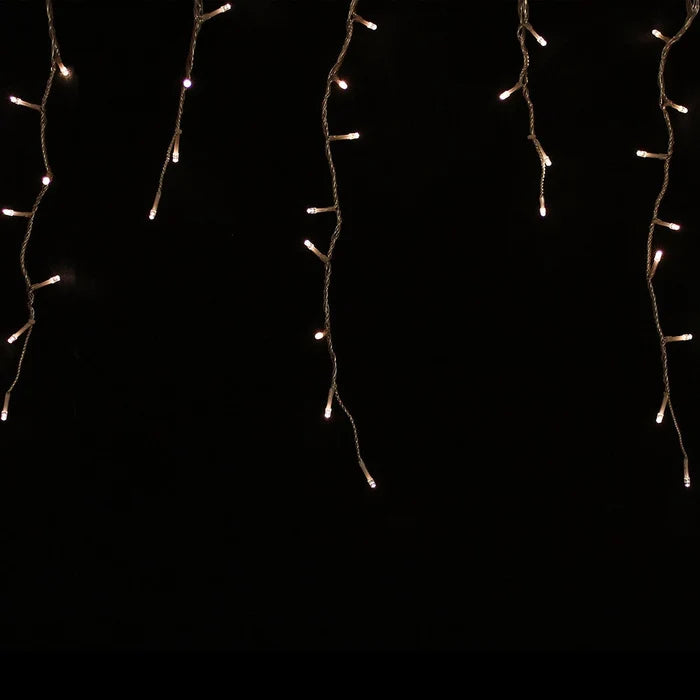 Icicle Light 14.25m - Solar - Warm White, 480 LED