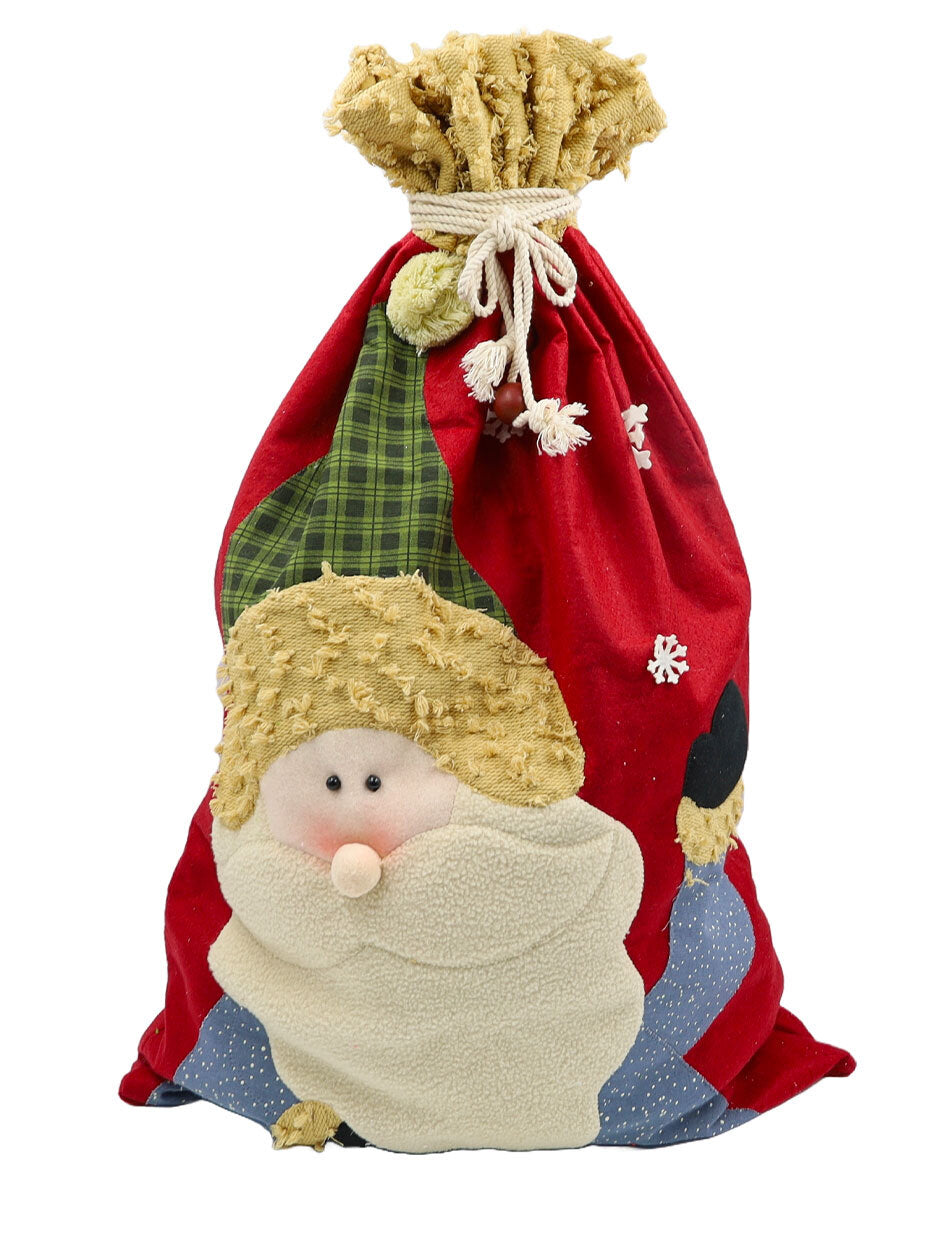 Santa Sack with snow flakes