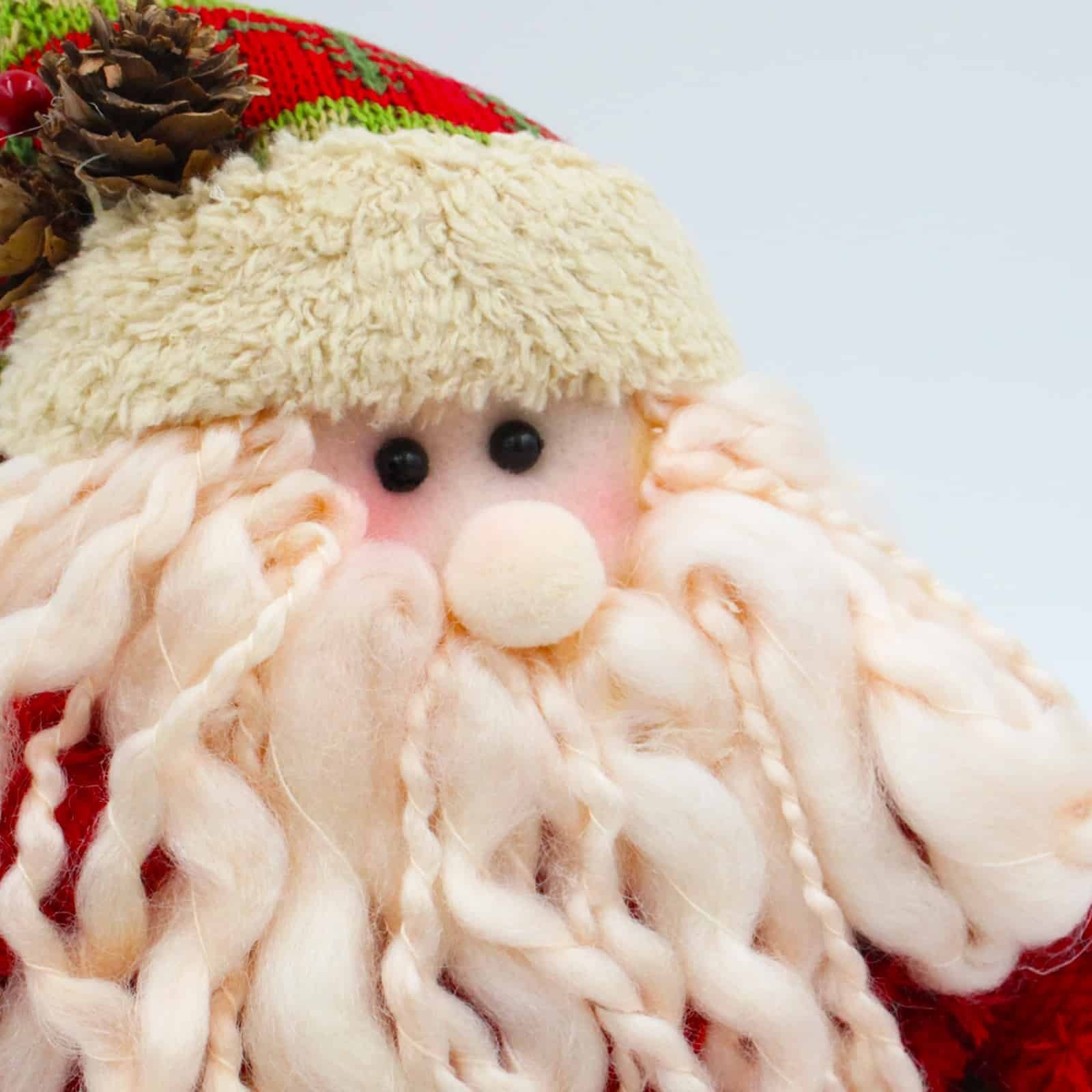 Red White & Green Sitting Santa