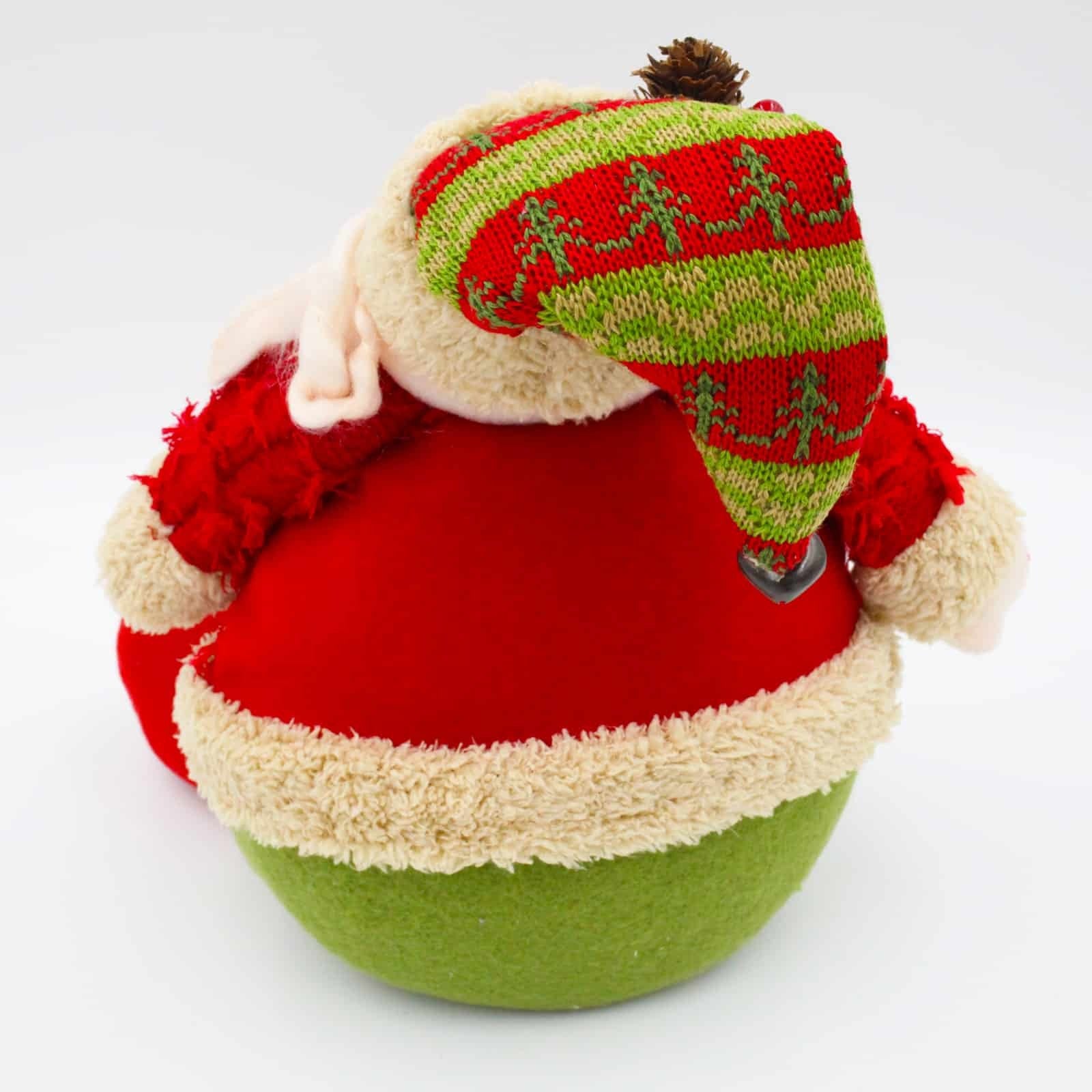 Red White & Green Sitting Santa