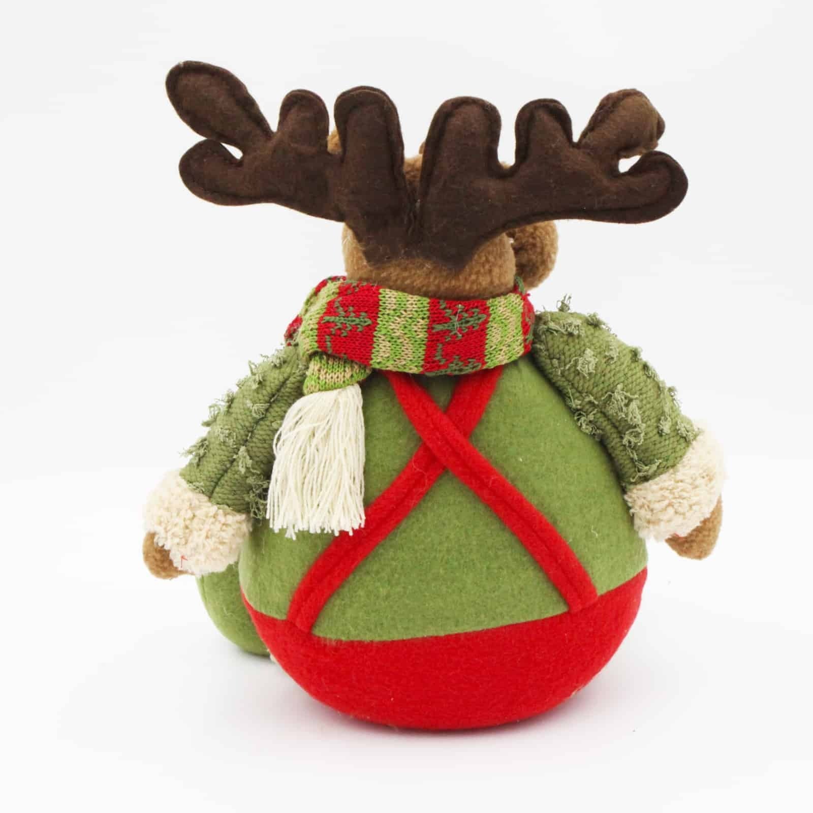 Red & Green Sitting Moose