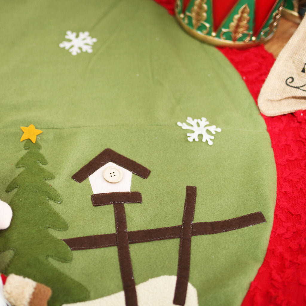 Christmas Tree Skirt Country Cousins 100cm