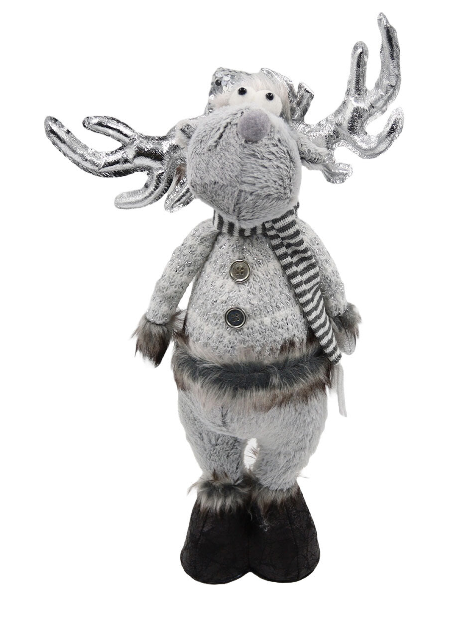 Christmas Deer 55cm Silver