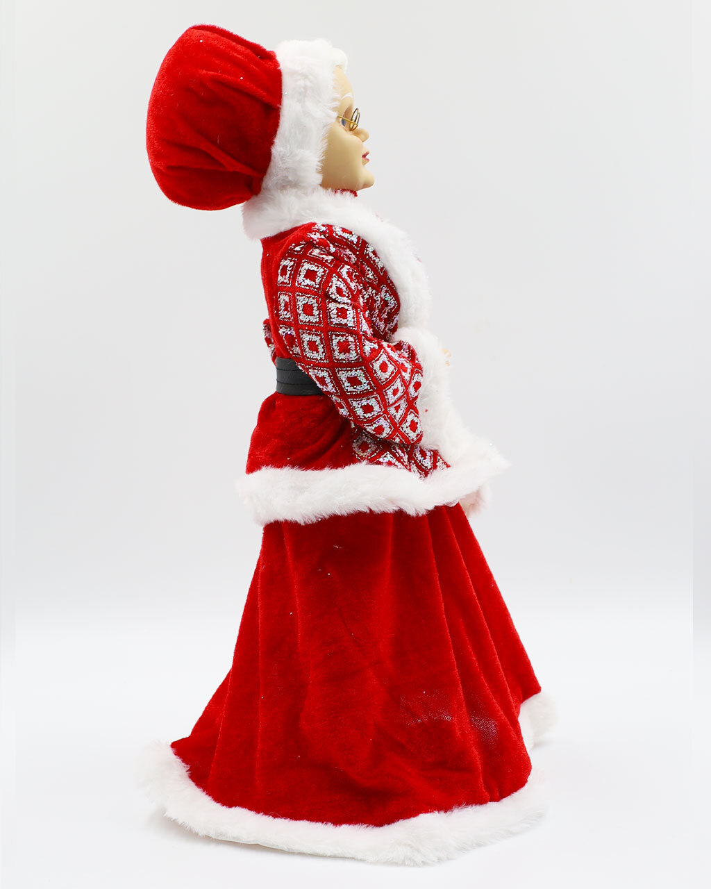 Mrs Clause Christmas Ornament 45cm Red & White