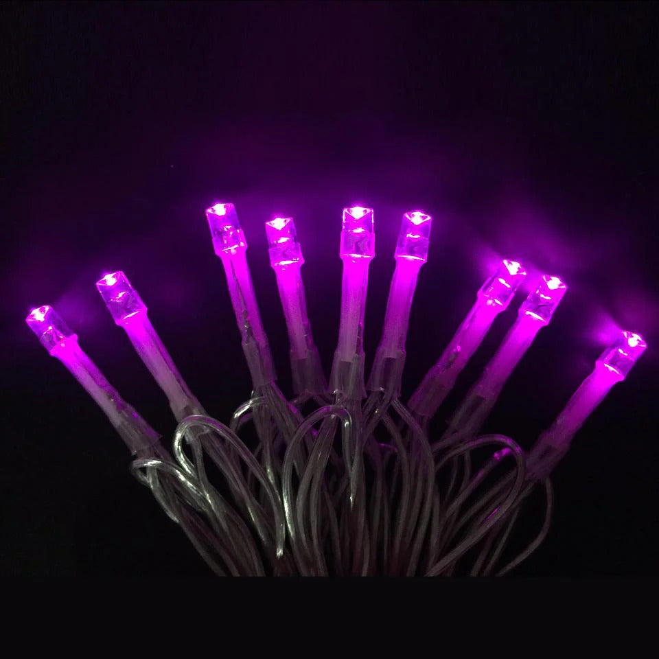 Pink Battery Operated Led Lights RTGS 60 Pink Color LED String Lights