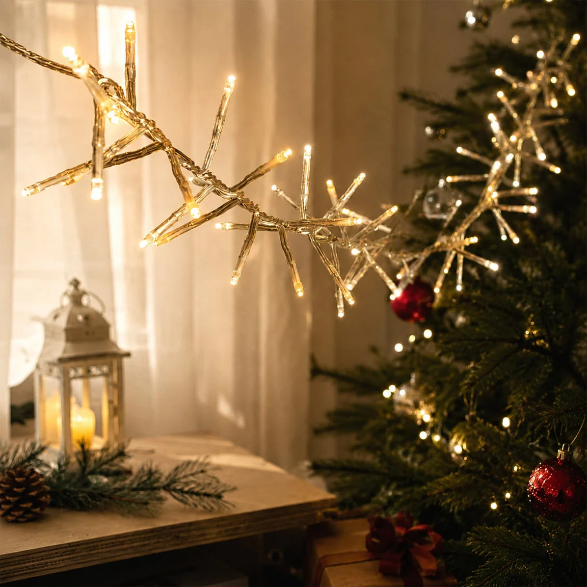 720 Warm White Led Cluster Fairy Lights – 9m