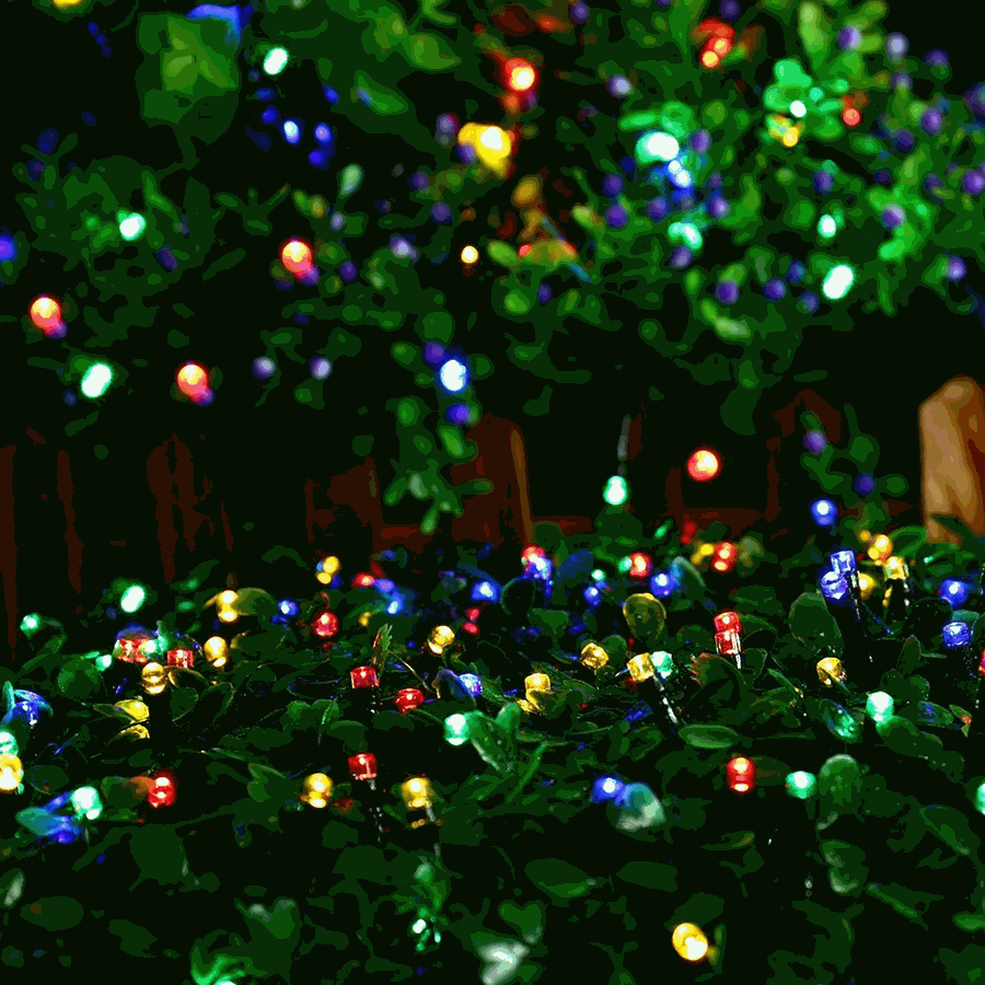 100 Multicolour Led Fairy Light Chain 4.95m