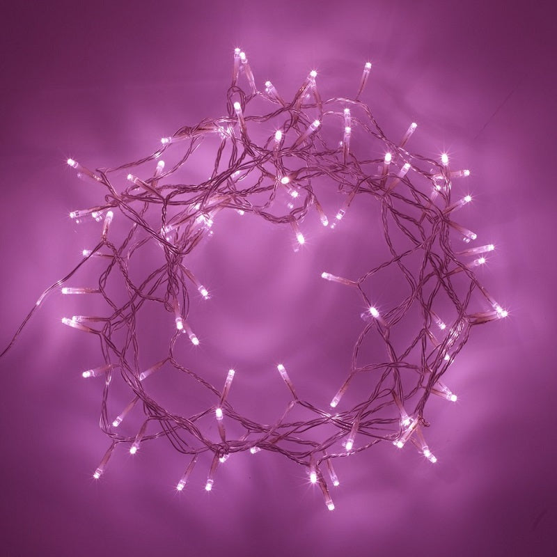 240 PINK Led Fairy Light Chain 16.8m
