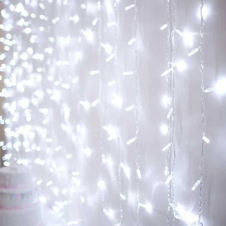 160 COOL WHITE Led Curtain Light 2Mx2M Extendable
