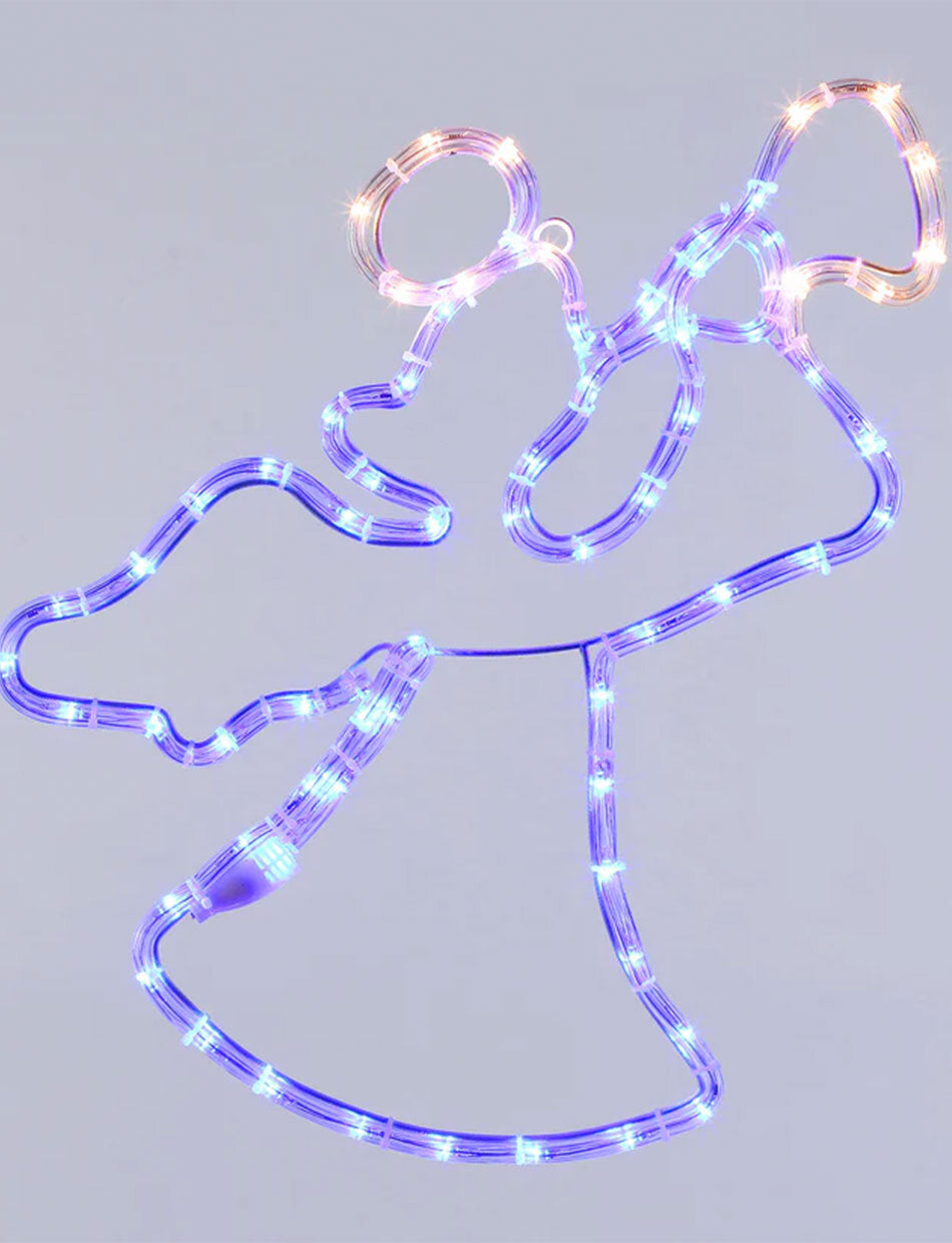 LED Christmas Motif Angel Blue & Yellow
