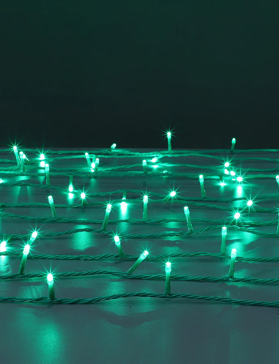 300 LED connectable Coloured cable string light Green