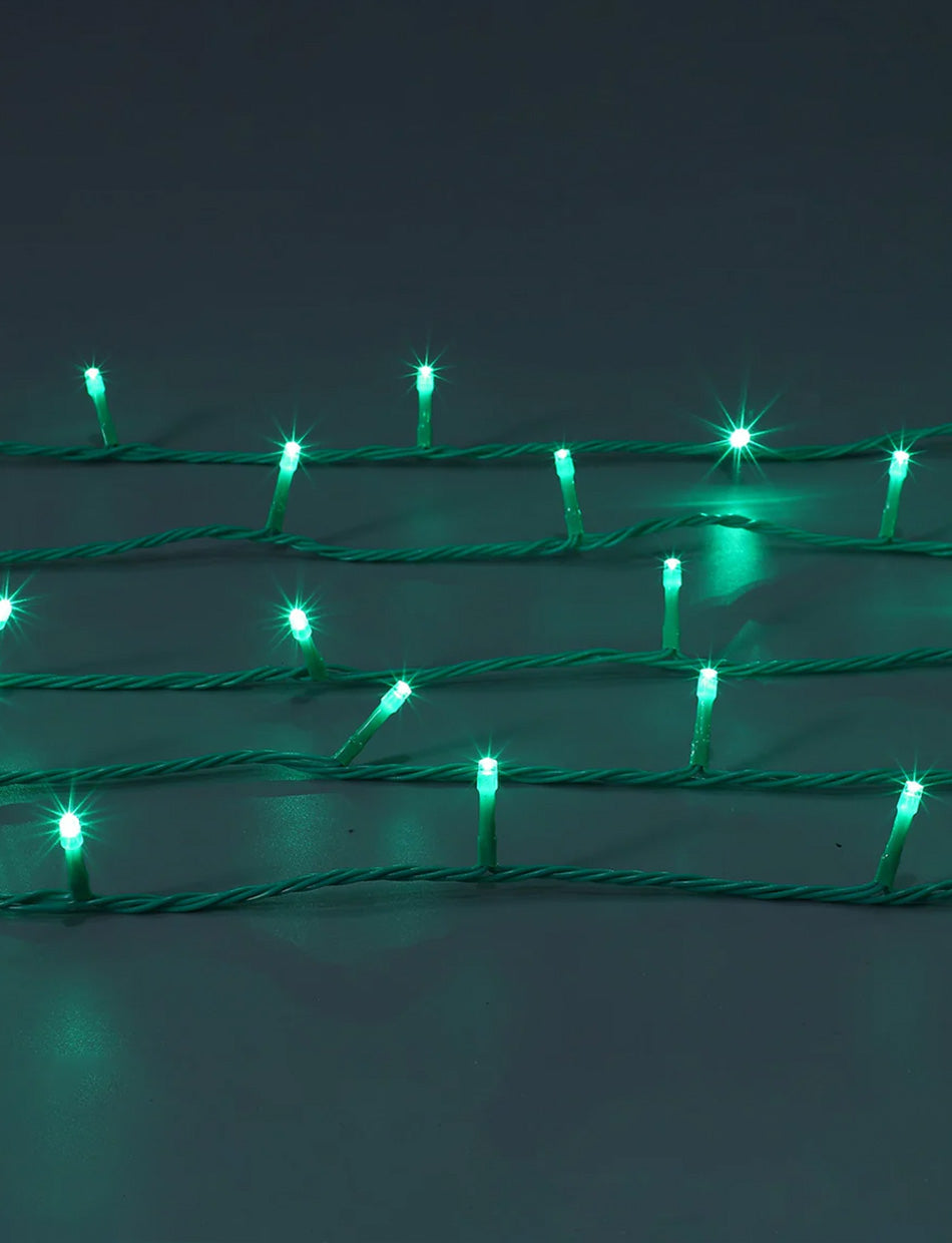 300 LED connectable Coloured cable string light Green