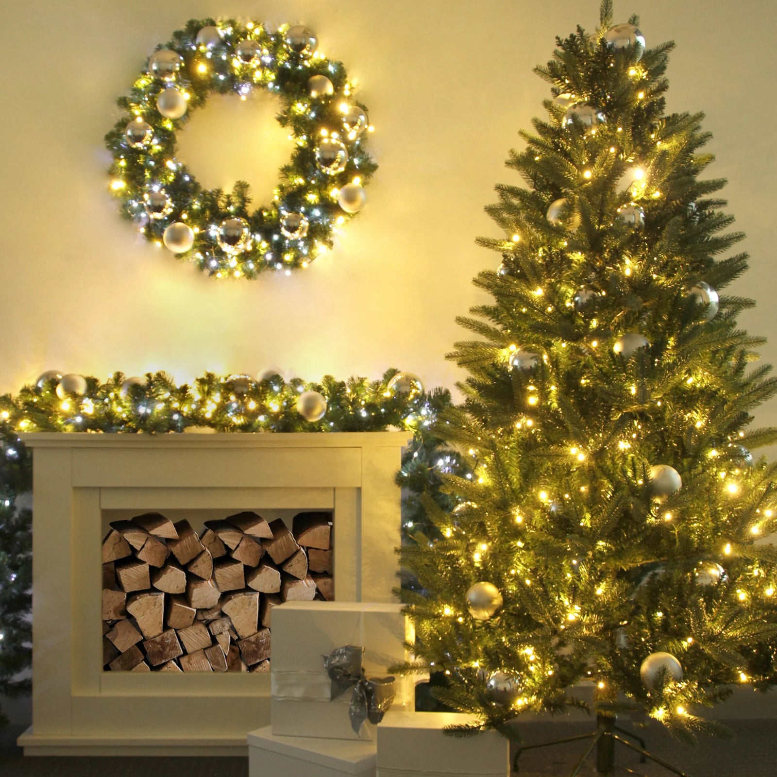 420 Dual Colour LED Fairy Lights Warm White / Cool White