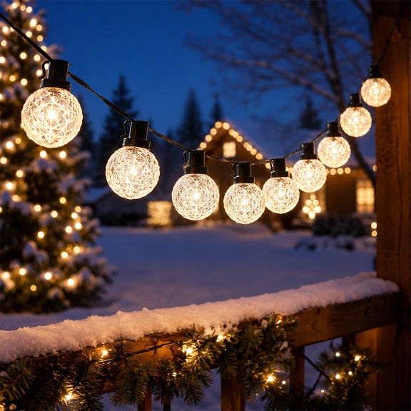 Globe String Light - Warm White, 40 LED