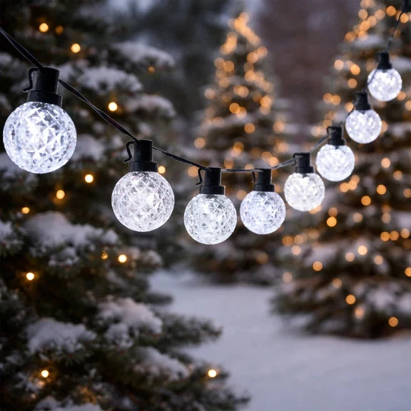 Globe String Light - Cool White, 40 LED