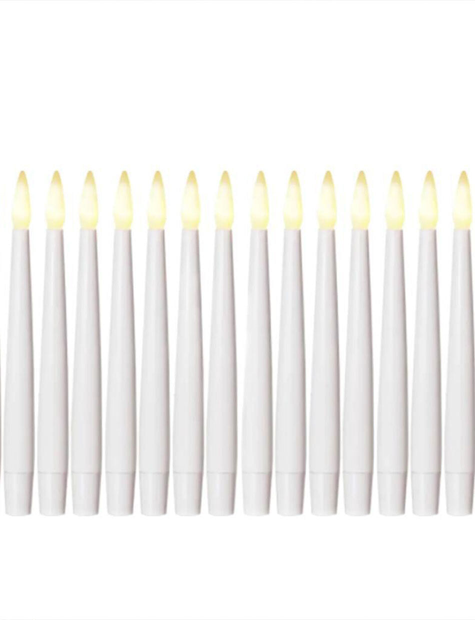16 LED Wireless Taper Candles Warm White