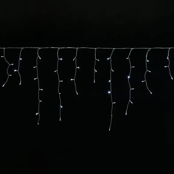 Crazy Twinkle Icicle Light - Cool White, 480 LED