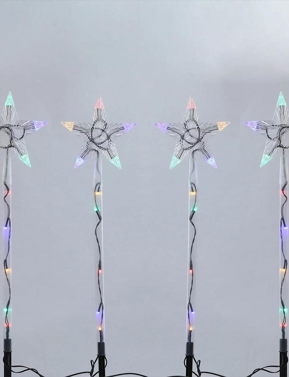 4 LED Shooting Star Path Light Multicolour