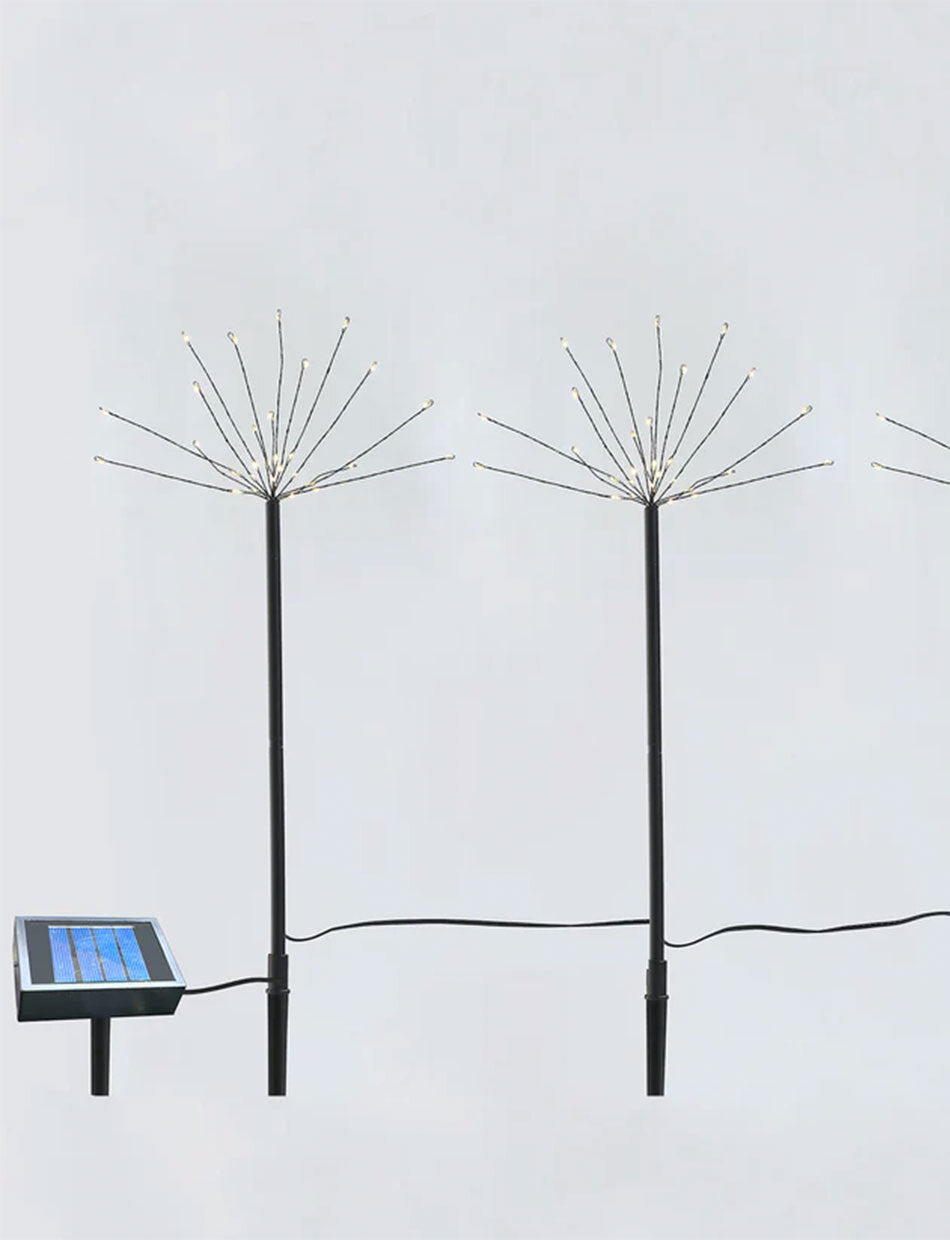3 WARM WHITE Solar Fireworks Lights