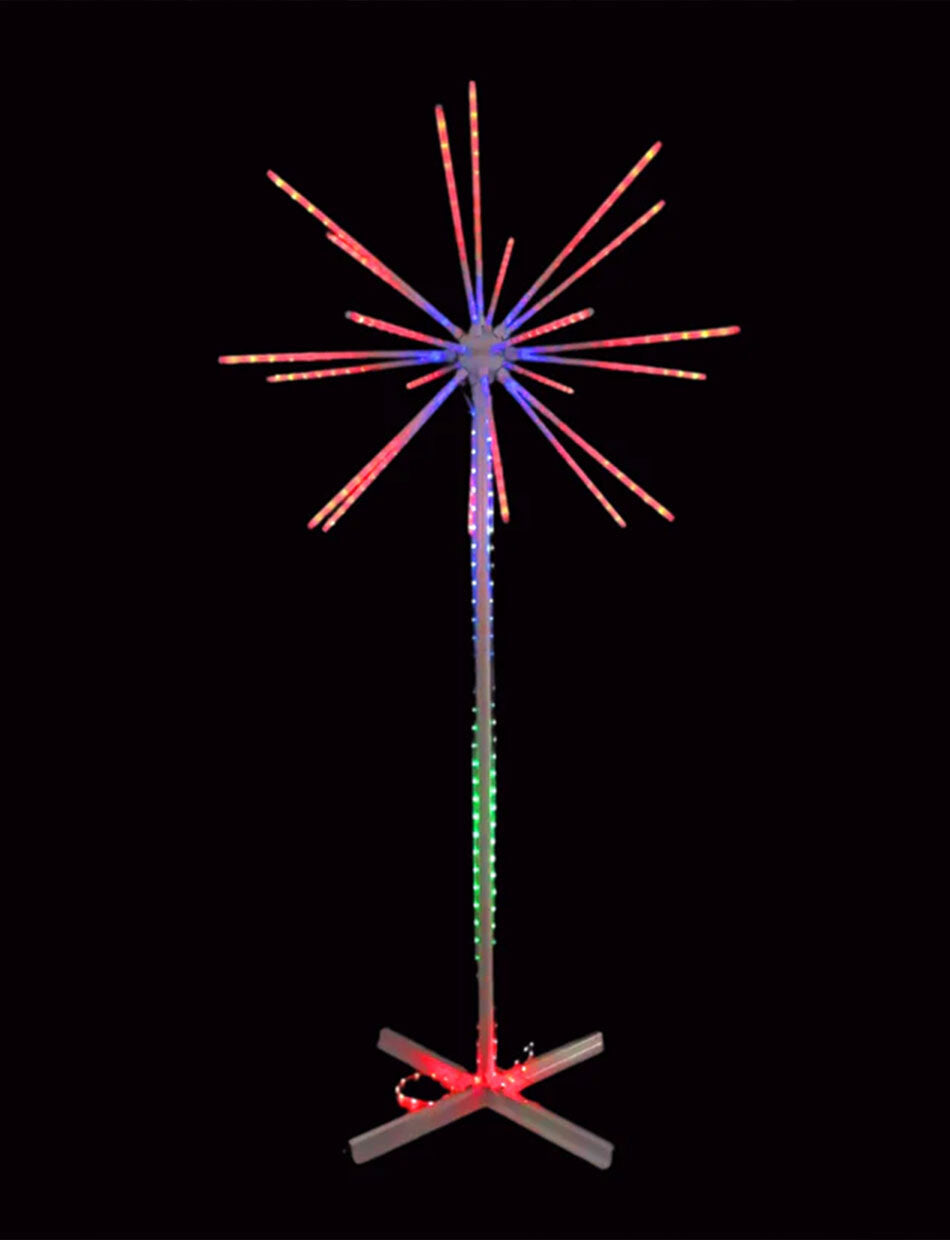 Multicolour Christmas 3D Motif LED Fireworks